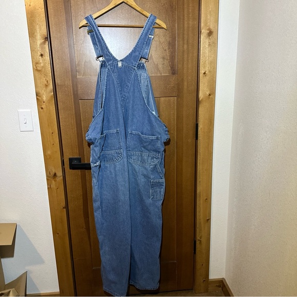 KEY Imperial Men's Denim Bib Overalls Dark Wash Size 46x30 Made in Mexico - Picture 4 of 5